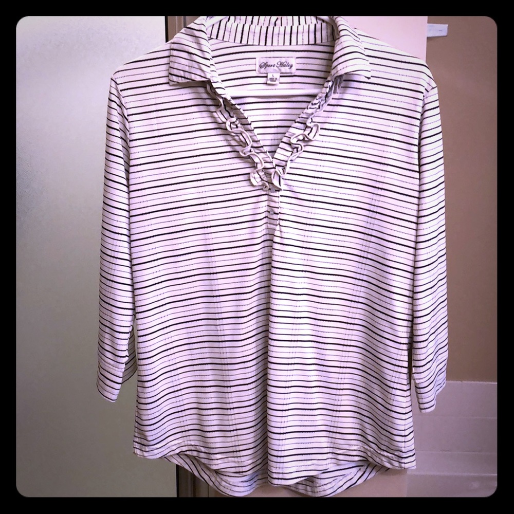Black and White blouse
